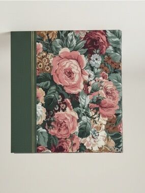 Vintage 90s My Heirloom Memories Book Floral Cabbage Rose